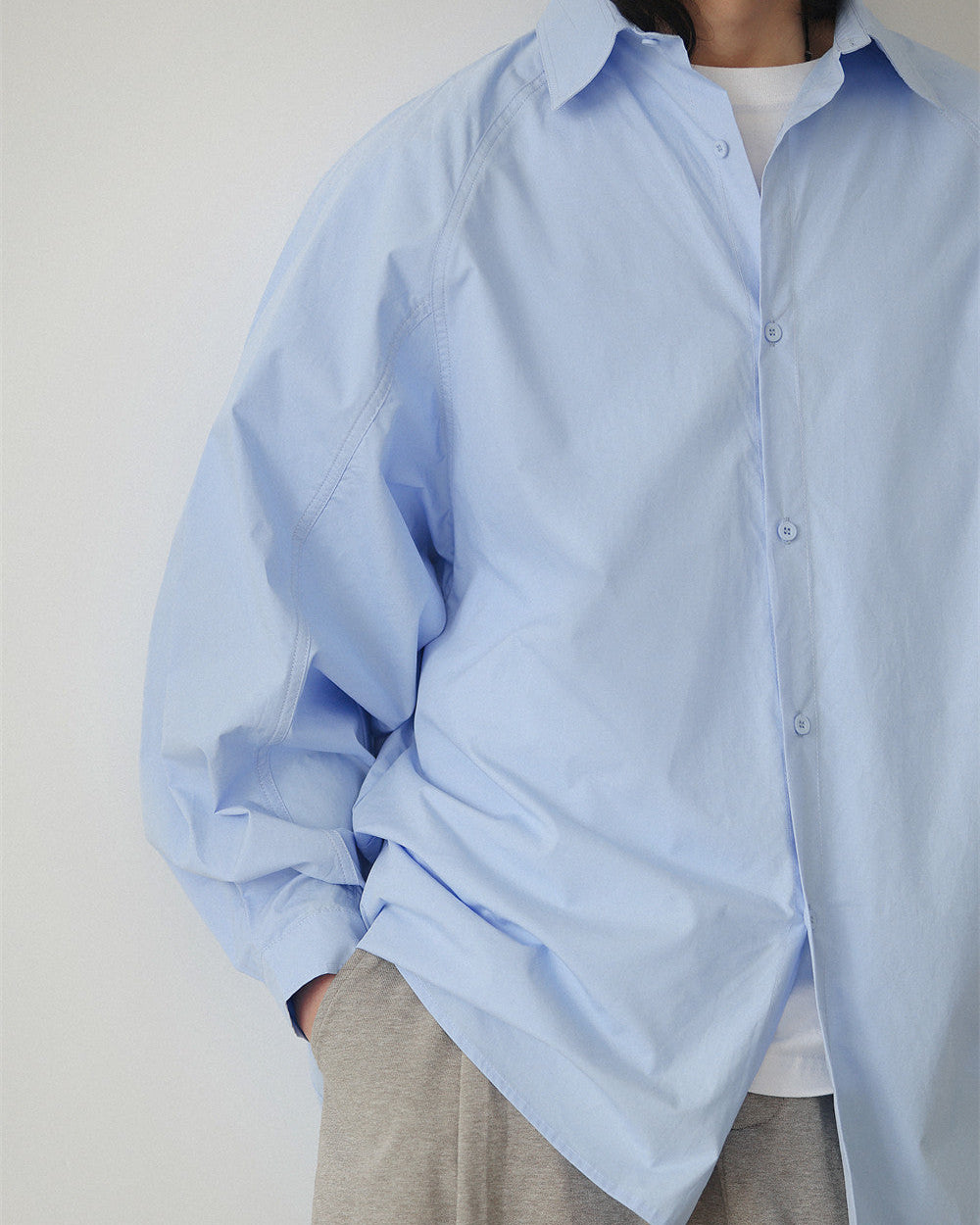 超大插肩袖襯衫 W1570