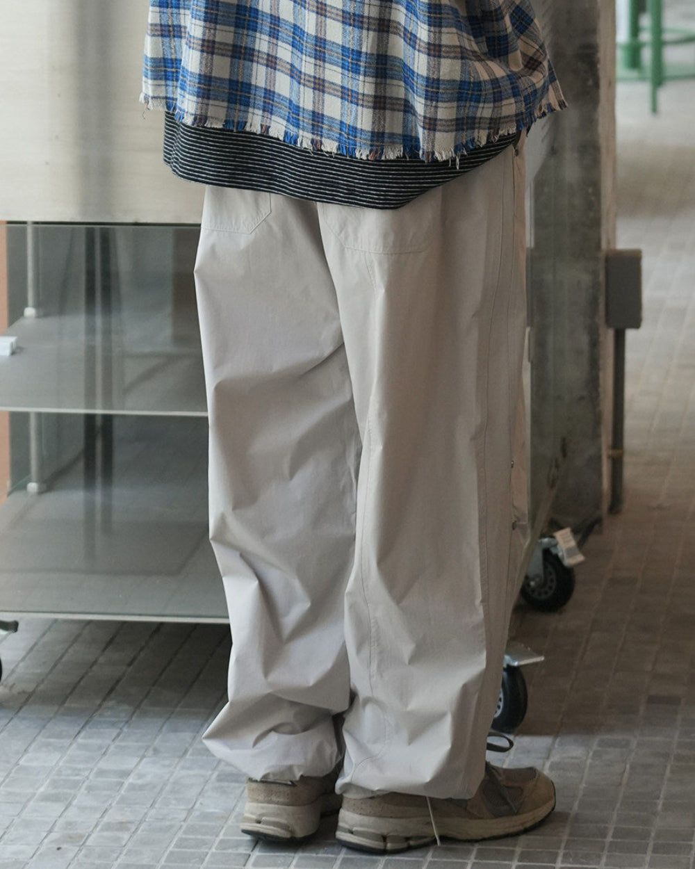 WIDE TUCK BALLOON PANTS W1639