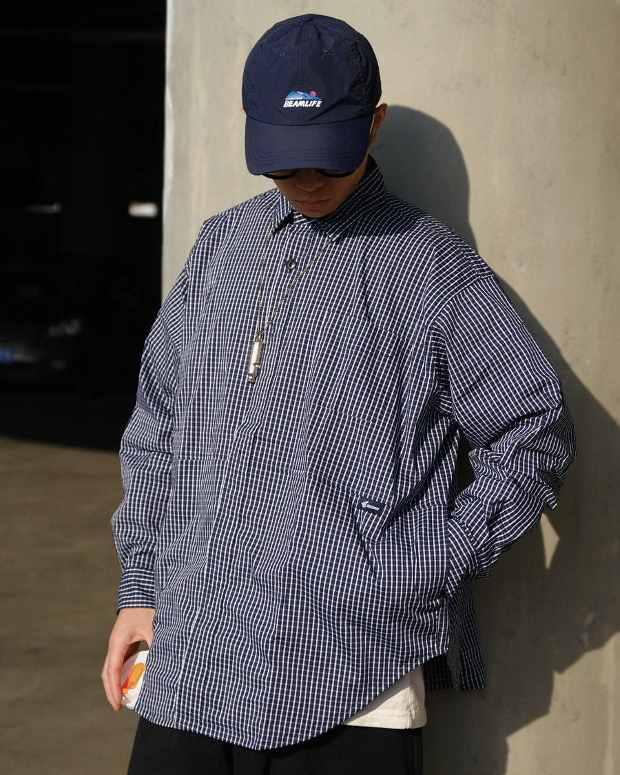 CHECK OVERSIZED SHIRTS W1594