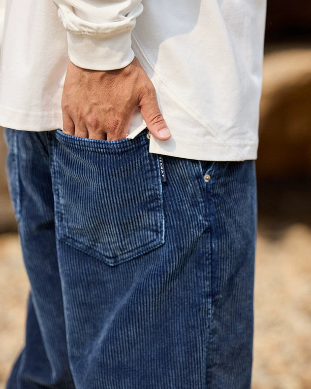 CORDUROY RELAXED CHINO PANTS W1516
