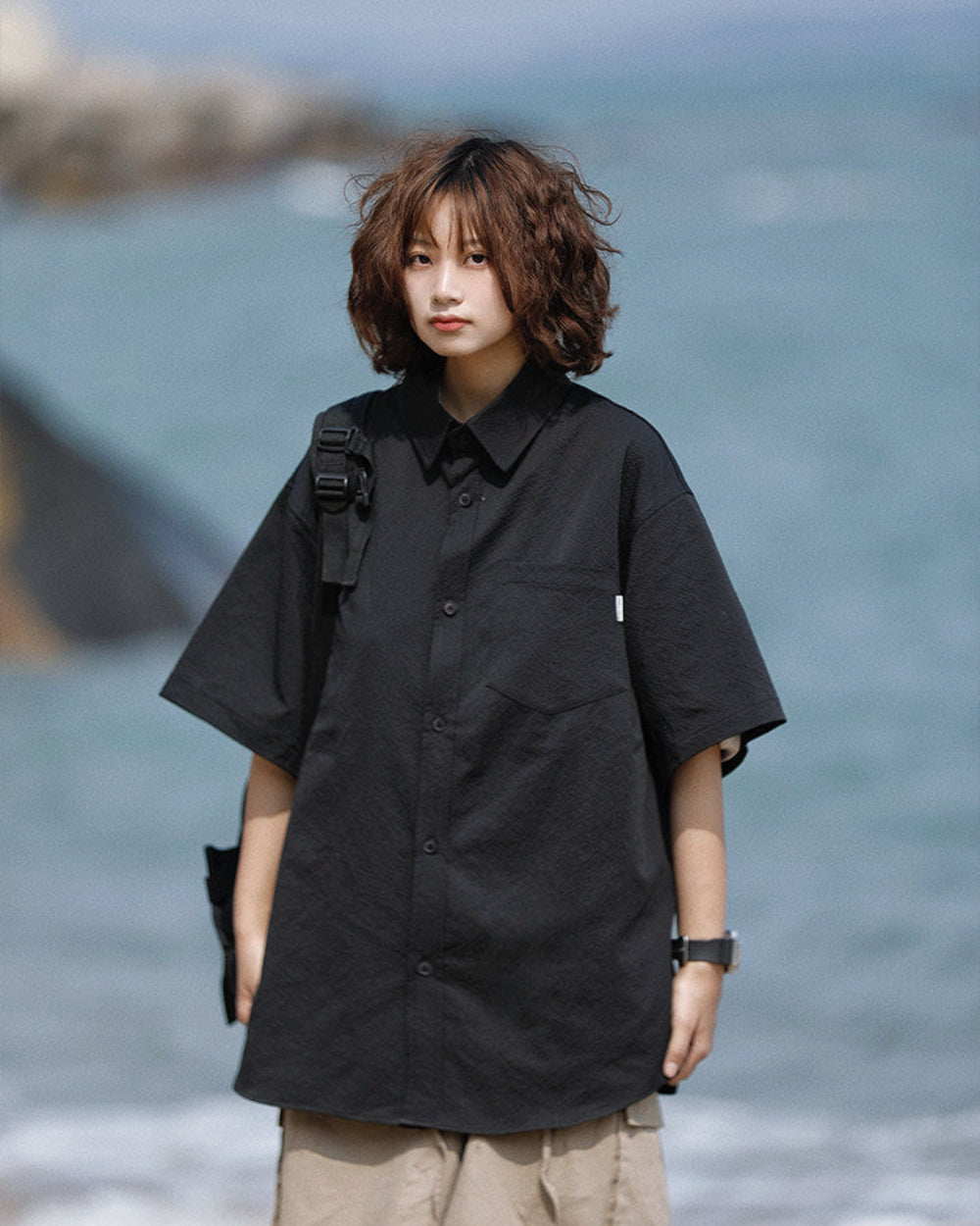 BASIC LOOSE SHIRTS W1753