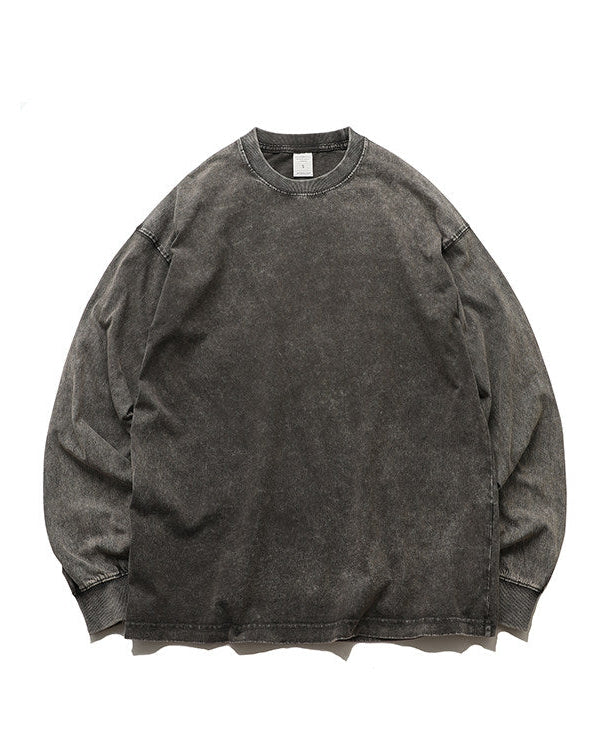 WASHED LONG TEE W1613
