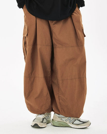 OVERSIZED WIDE CARGO PANTS W1476