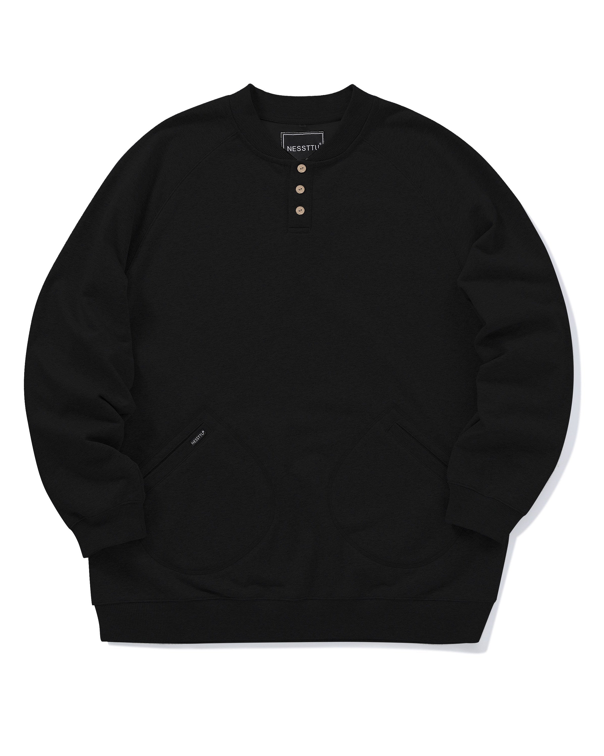 HENLEY FLEECE SWEATSHIRT W1559