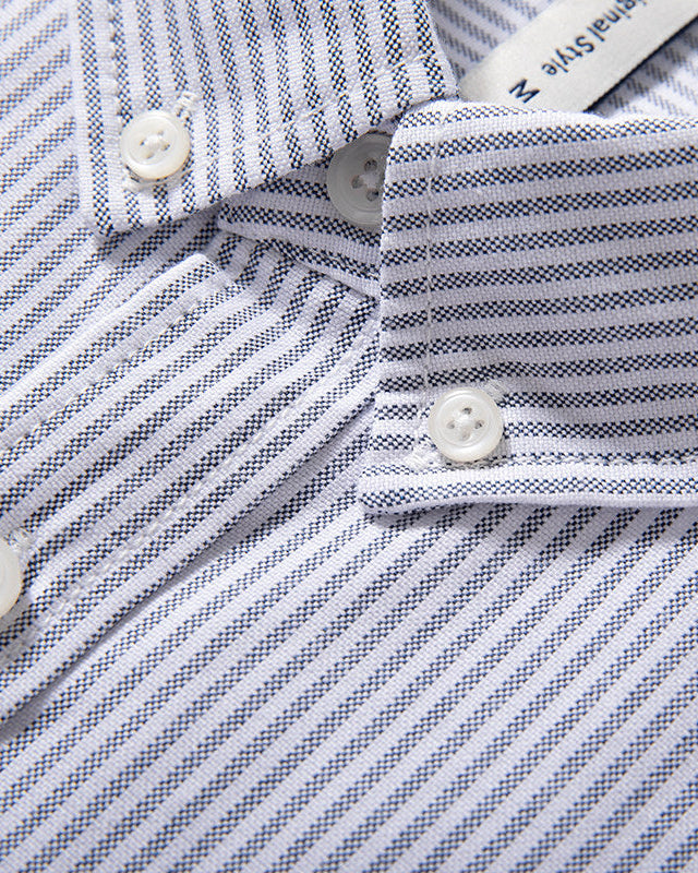 COTTON BLEND STRIPE SHIRTS W1619