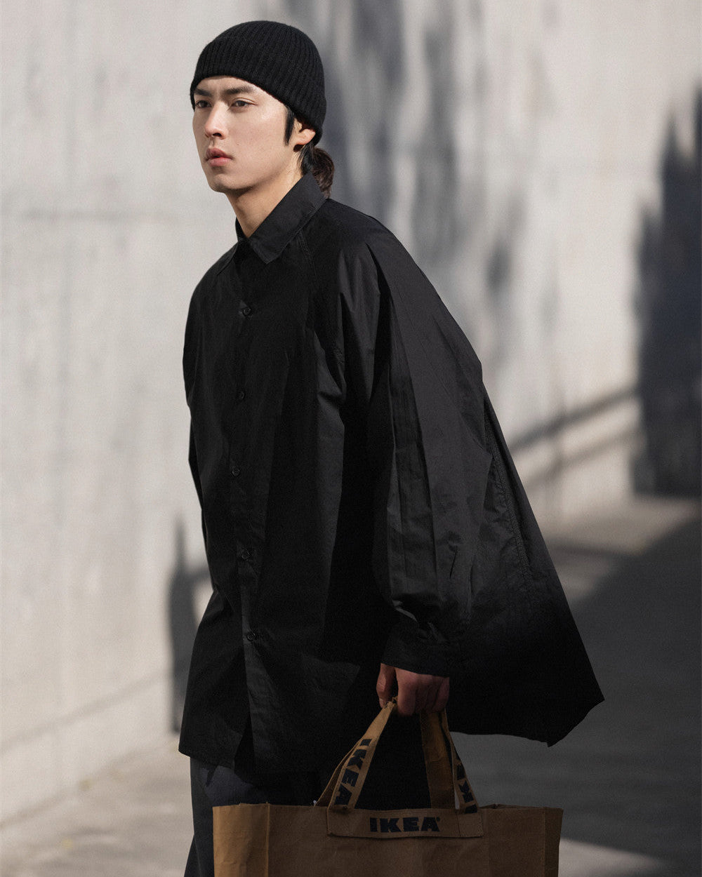 超大插肩袖襯衫 W1570