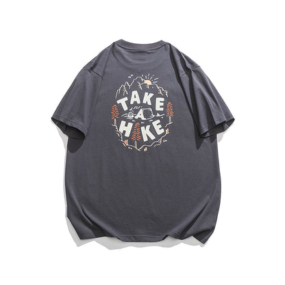 PRINTED TAKE A HIKE TEE W404