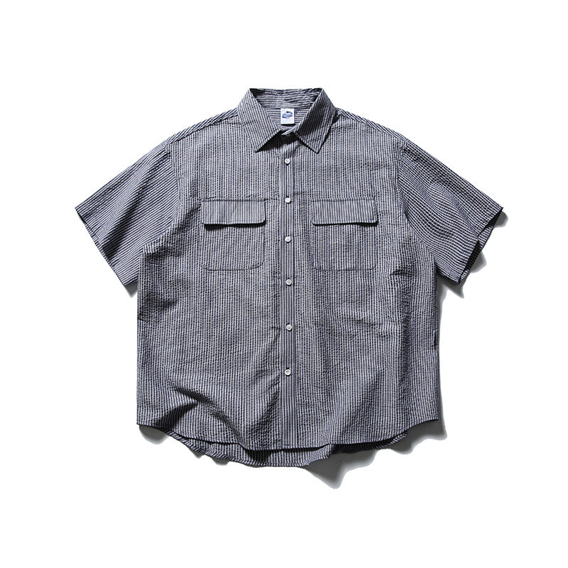 SEERCUCKER SHORT SLEEVE SHIRTS W1117