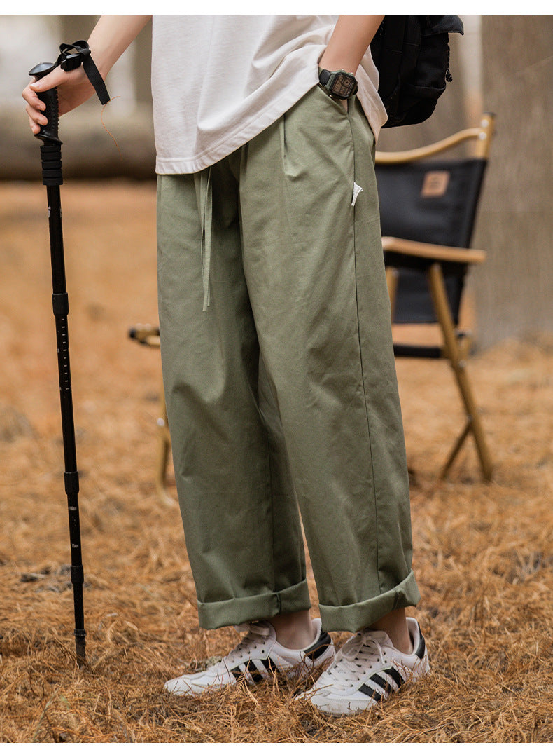 ROLL UP TUCK CHINO PANTS W316