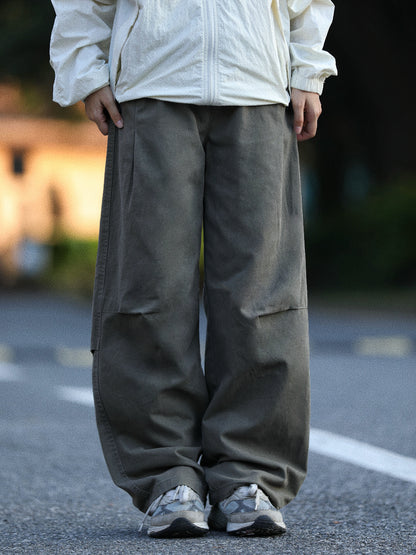 COTTON WIDE EASY PANTS W1723