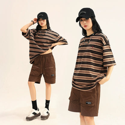 HEAVYWEIGHT STRIPE SHORT SLEEVE T-SHIRT W1264