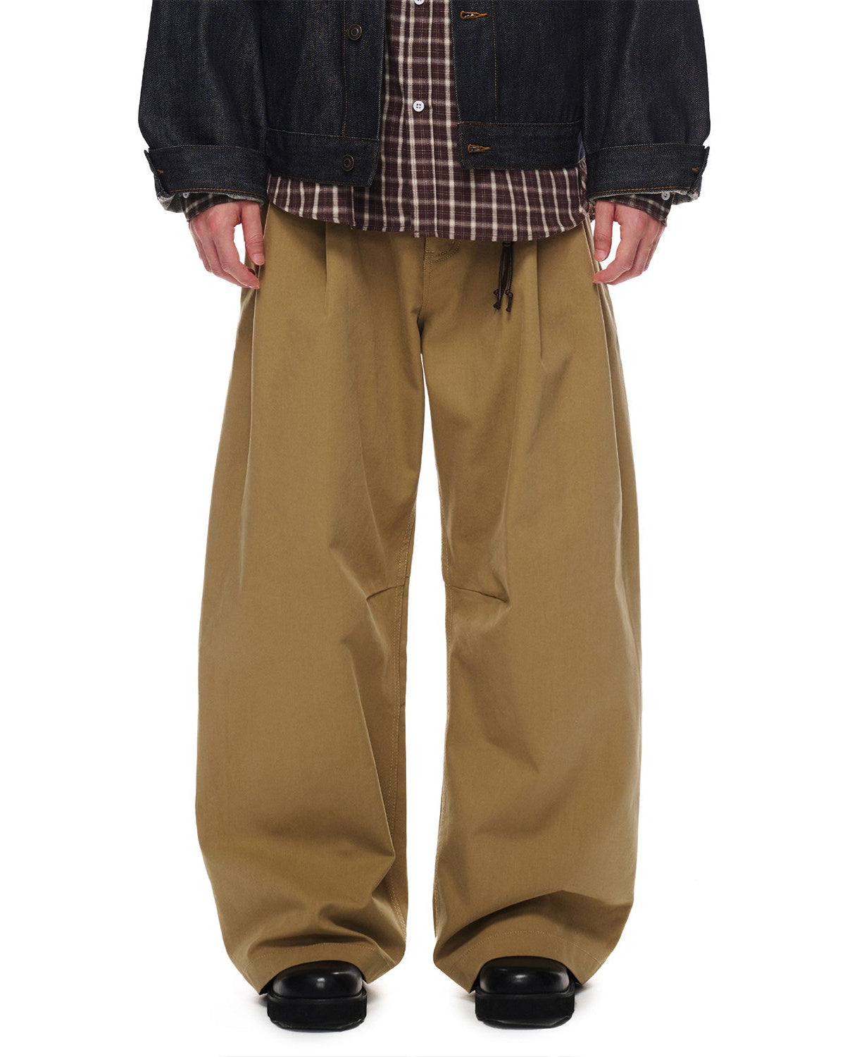 WIDE LEG CHINO PANTS W1585