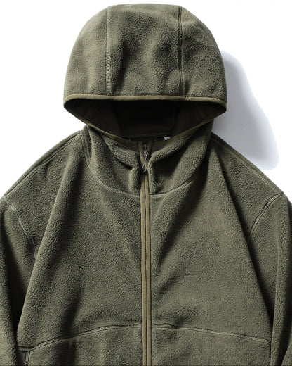FLEECE HOODED JACKET W1569