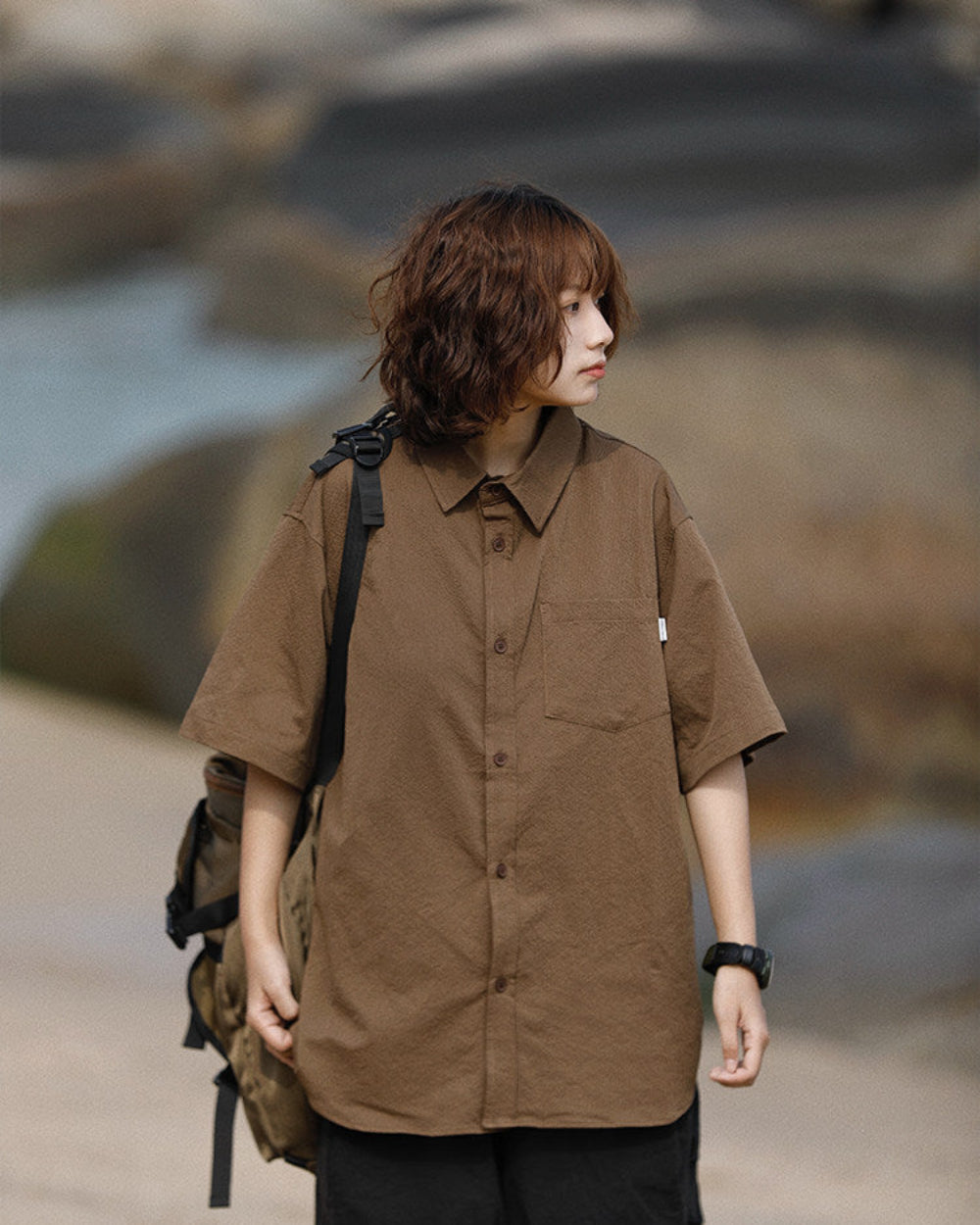 BASIC LOOSE SHIRTS W1753