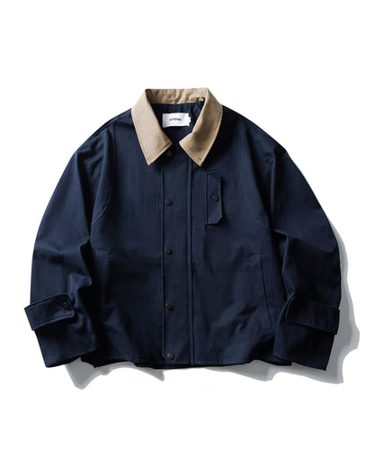 CONTRAST COLLAR UTILITY JACKET W1577