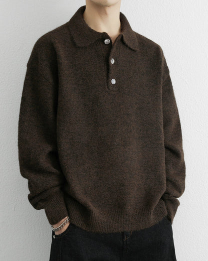 WOOL BLEND POLO NECK KNIT W1508