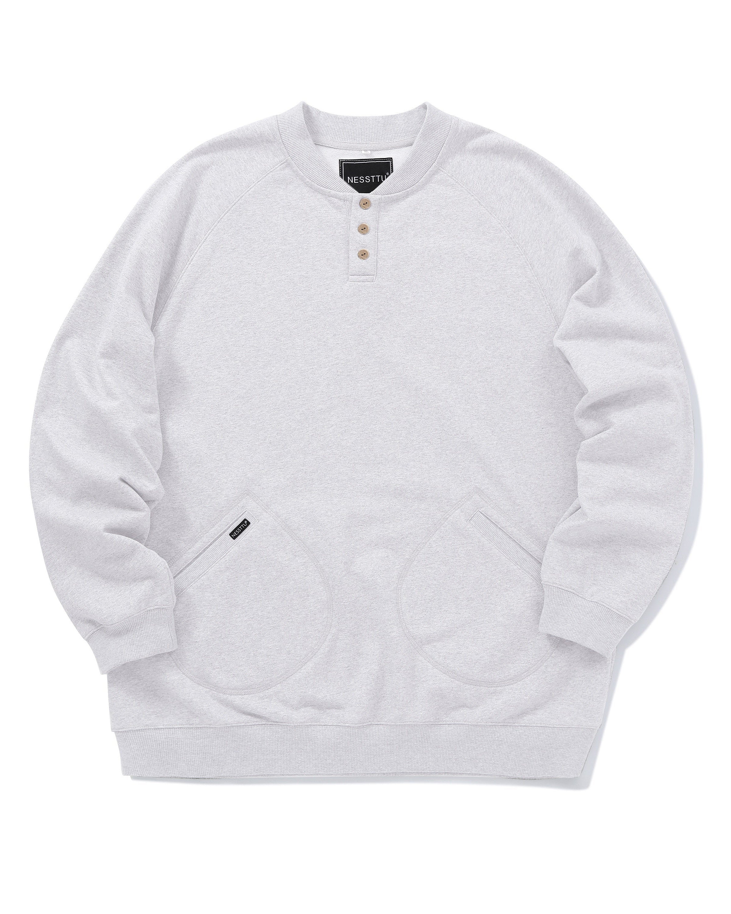 HENLEY FLEECE SWEATSHIRT W1559