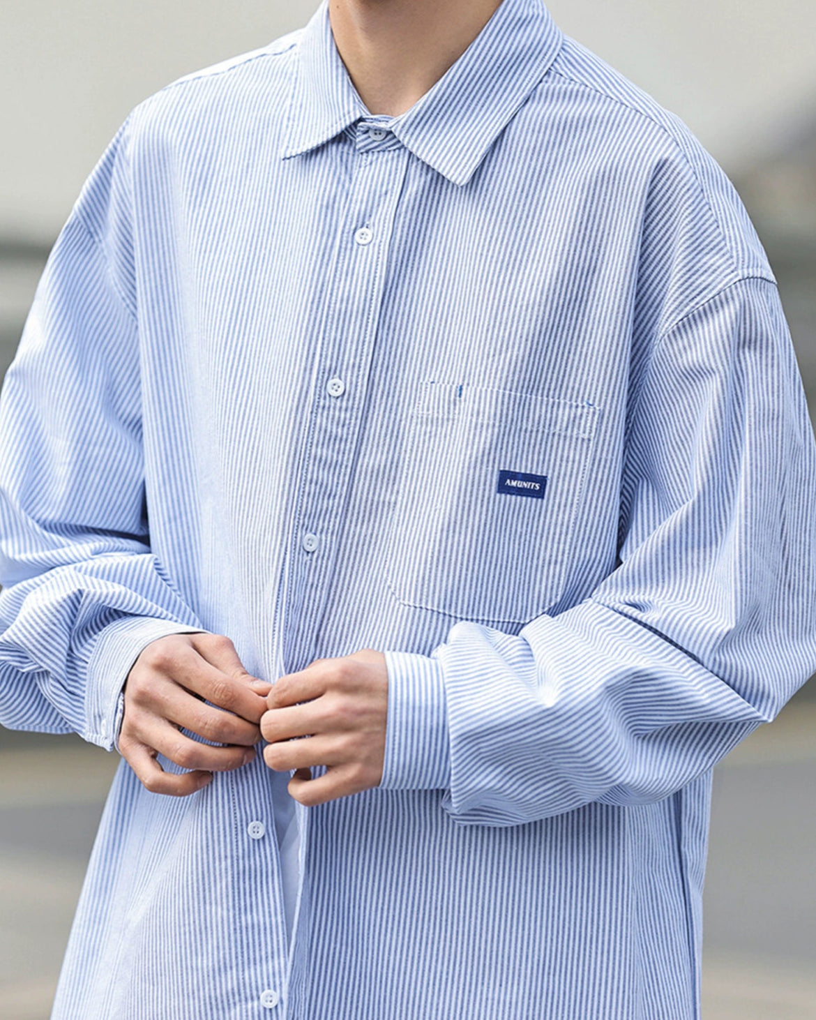 CASUAL STRIPE SHIRT W1418