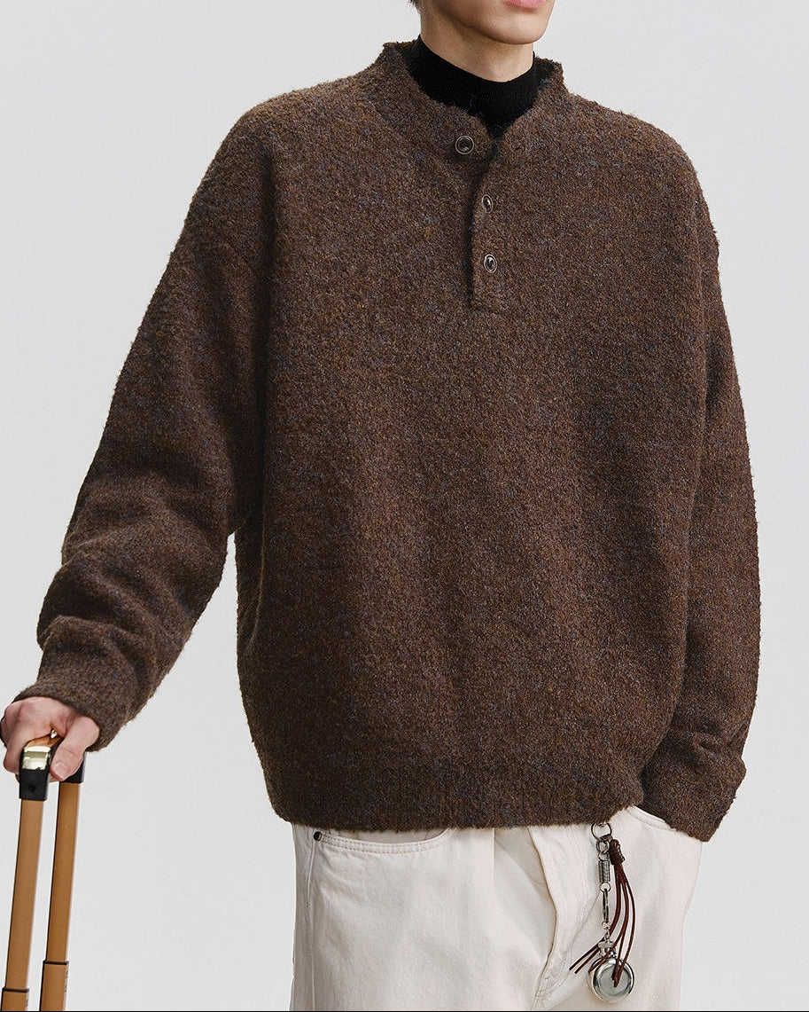 SOFT HENLEY KNIT W1548