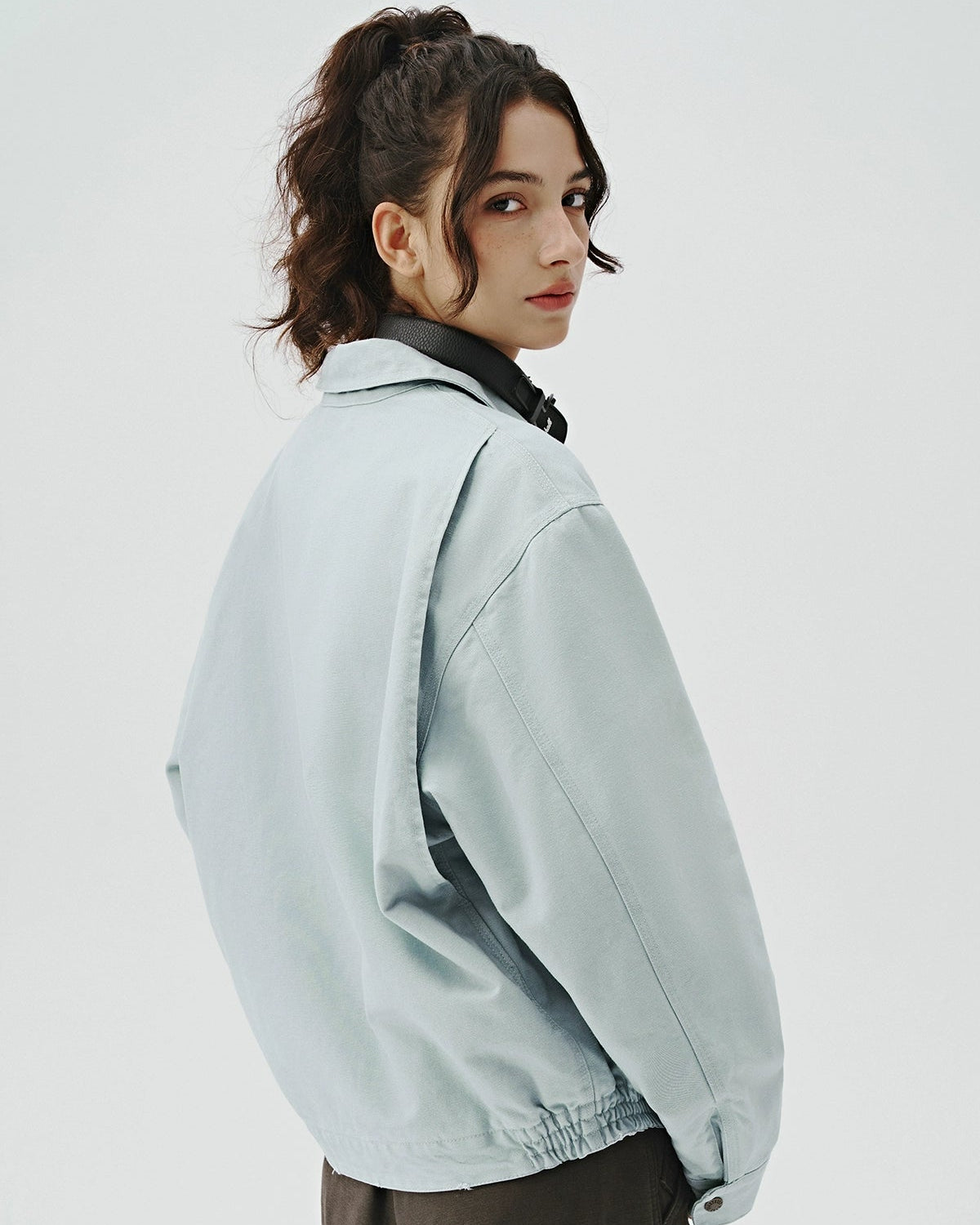 COTTON EMBROIDERY TRUCKER JACKET W1521