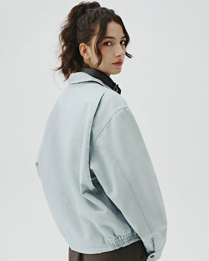 COTTON EMBROIDERY TRUCKER JACKET W1521