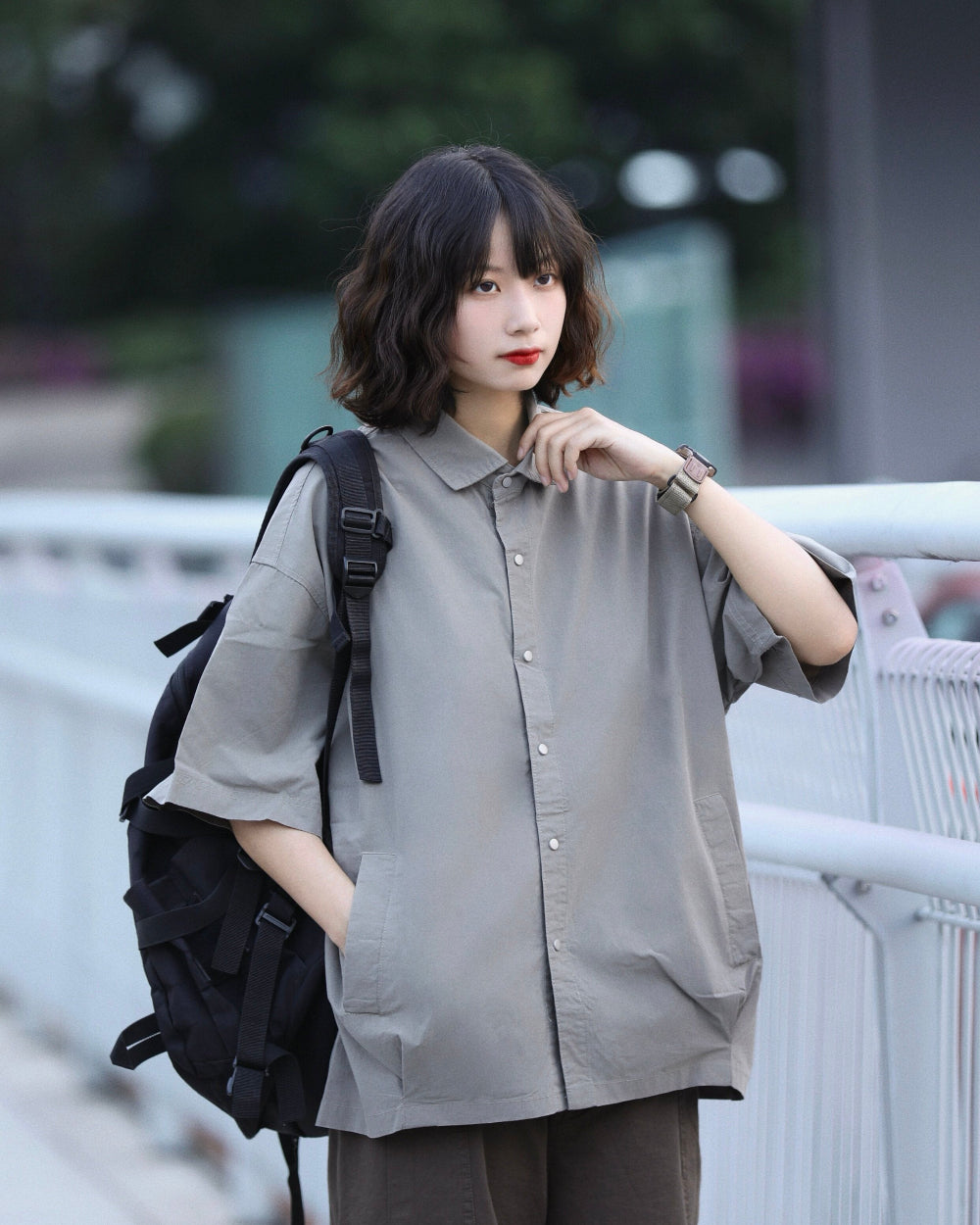 LOOSE PATCH POCKET SHIRTS W1757