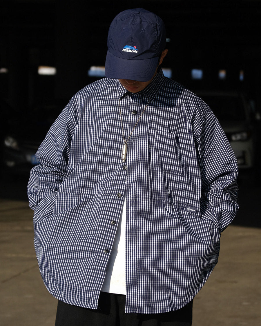 CHECK OVERSIZED SHIRTS W1594