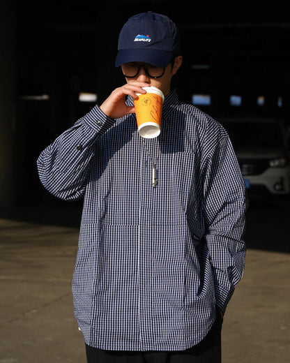 CHECK OVERSIZED SHIRTS W1594