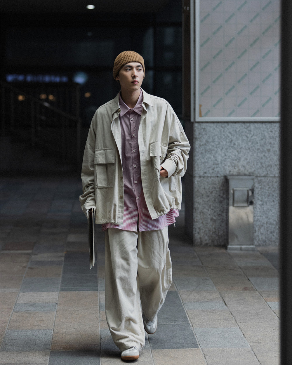 COTTON UTILITY DRAWSTRING SHIRTS W1564