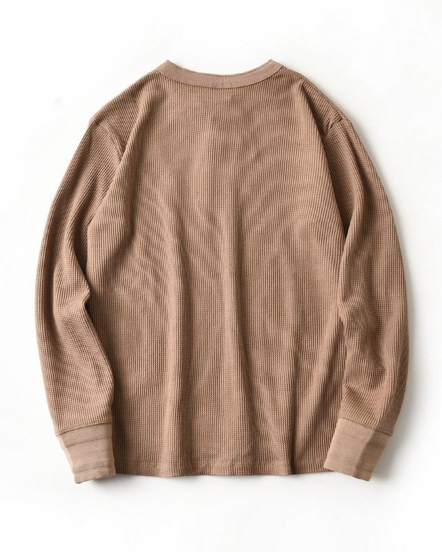 WAFFLE HENLEY LONG TEE W1601