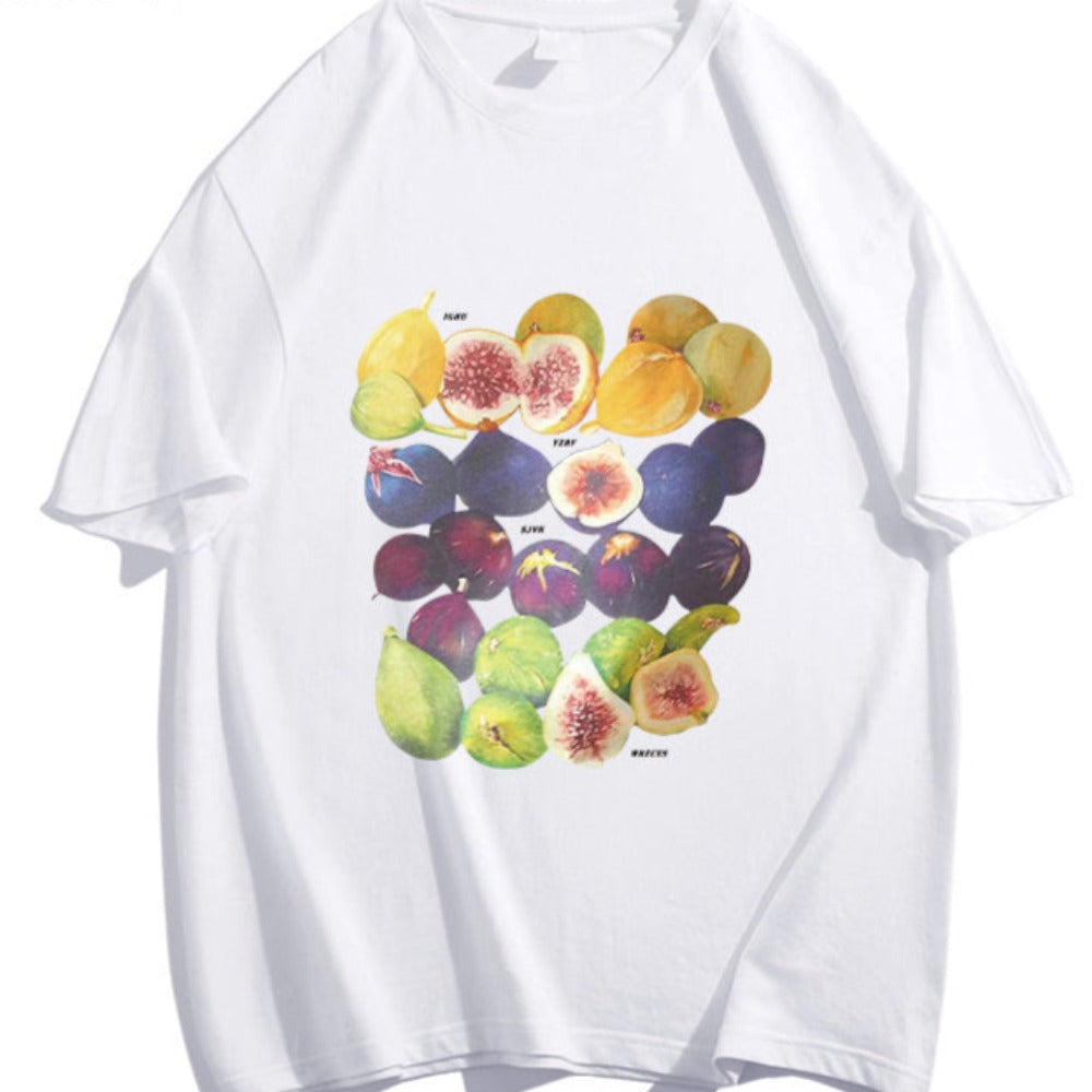 FRUITS LOGO PRINT T-SHIRTS W484