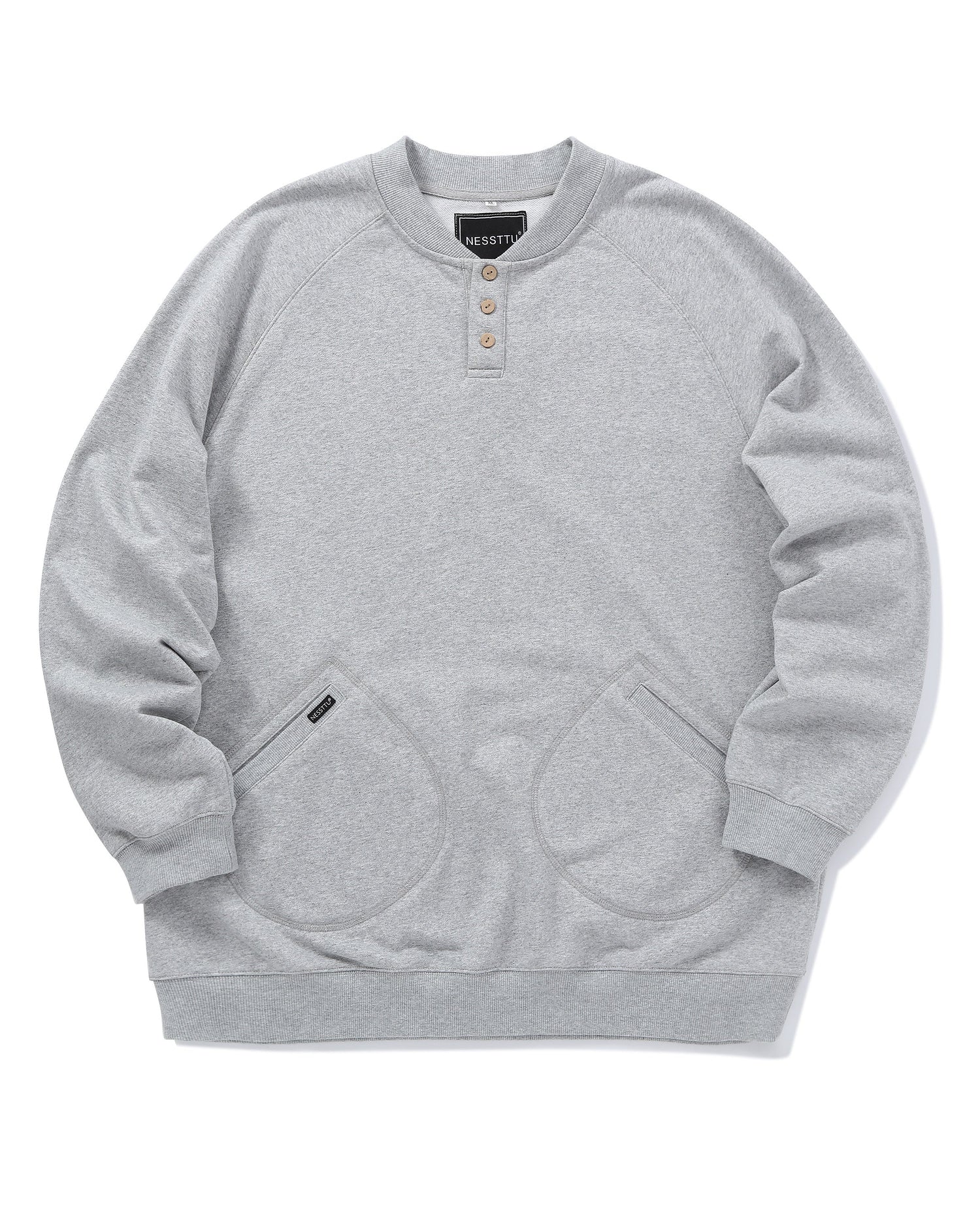 HENLEY FLEECE SWEATSHIRT W1559