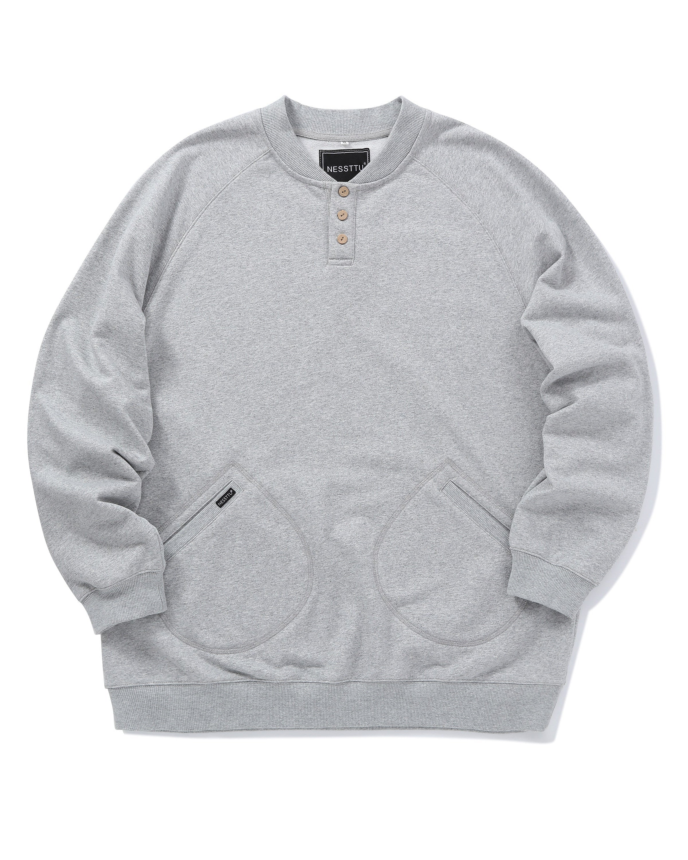 HENLEY FLEECE SWEATSHIRT W1559