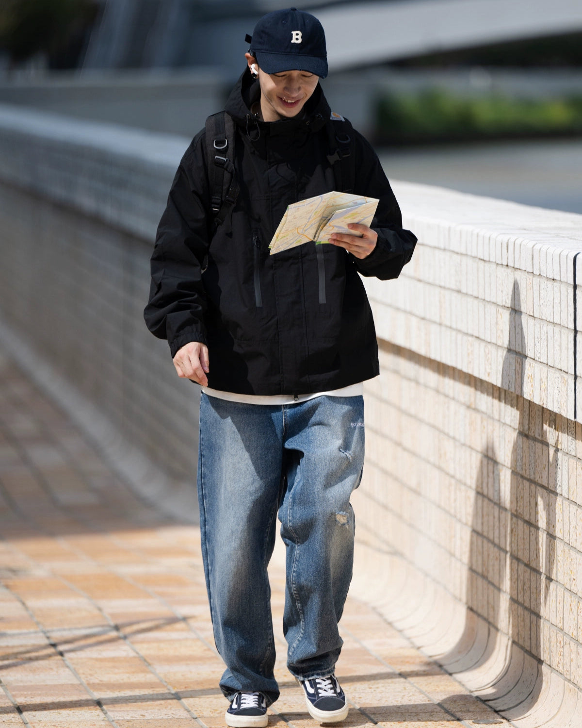 WATER-REPELLENT UTILITY HOODED JACKET W1494