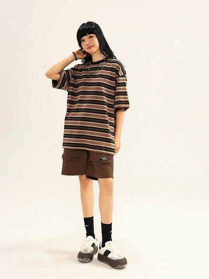 HEAVYWEIGHT STRIPE SHORT SLEEVE T-SHIRT W1264