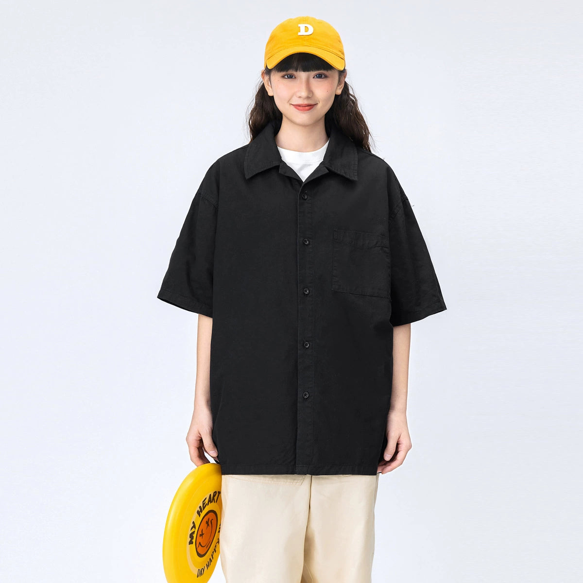 OVERSIZED CUBAN COLLAR SHIRT W1226