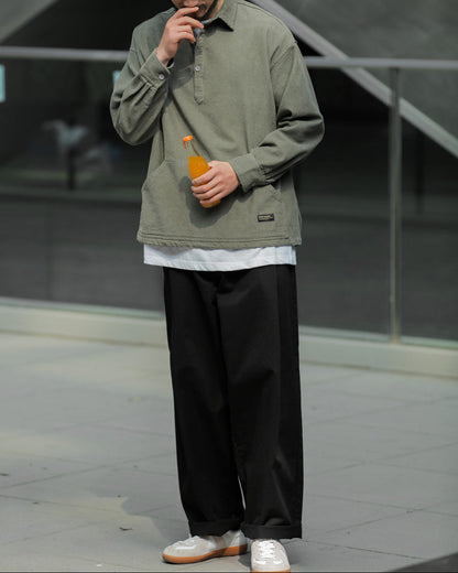 WIDE TAPERED PANTS W1557