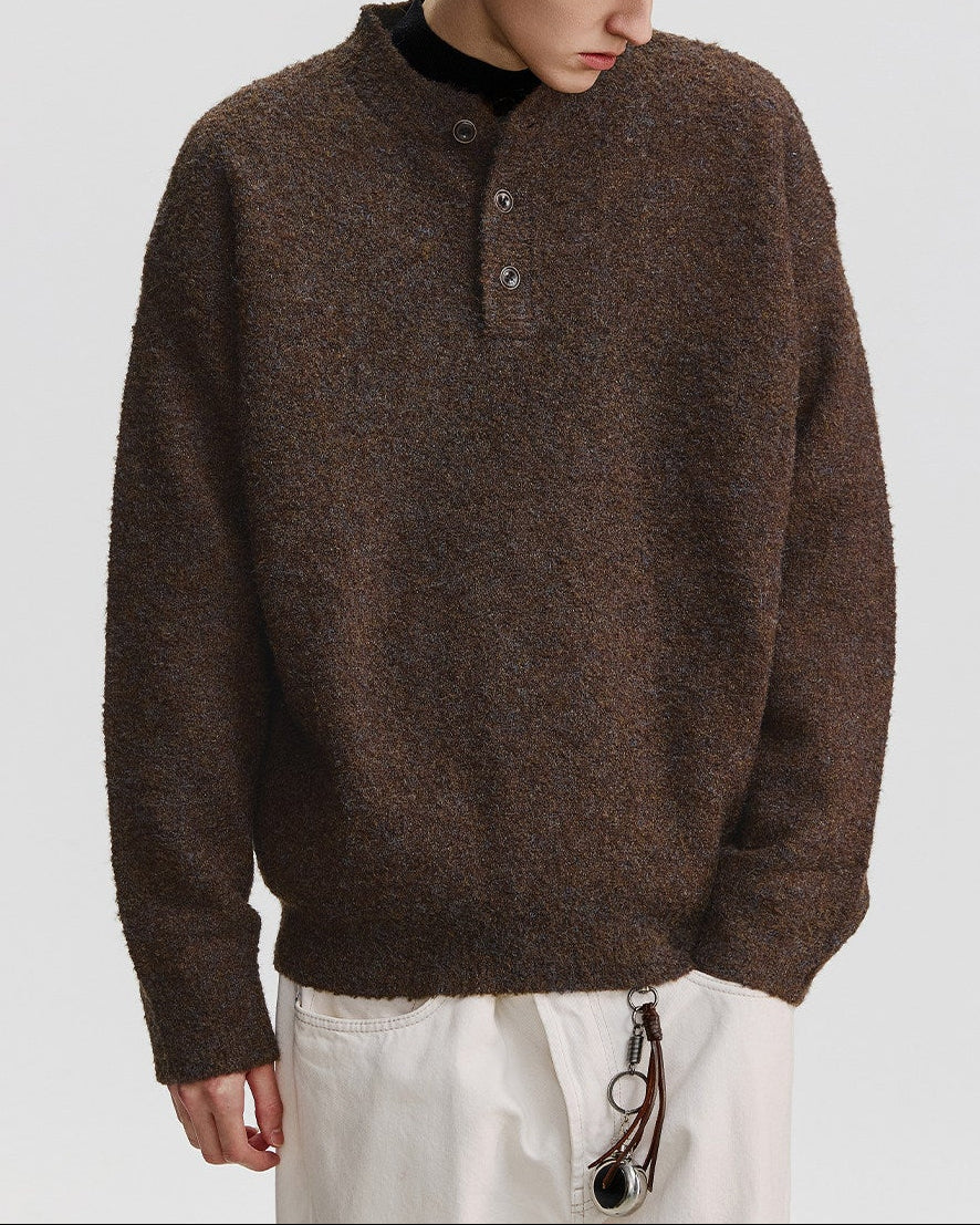 SOFT HENLEY KNIT W1548