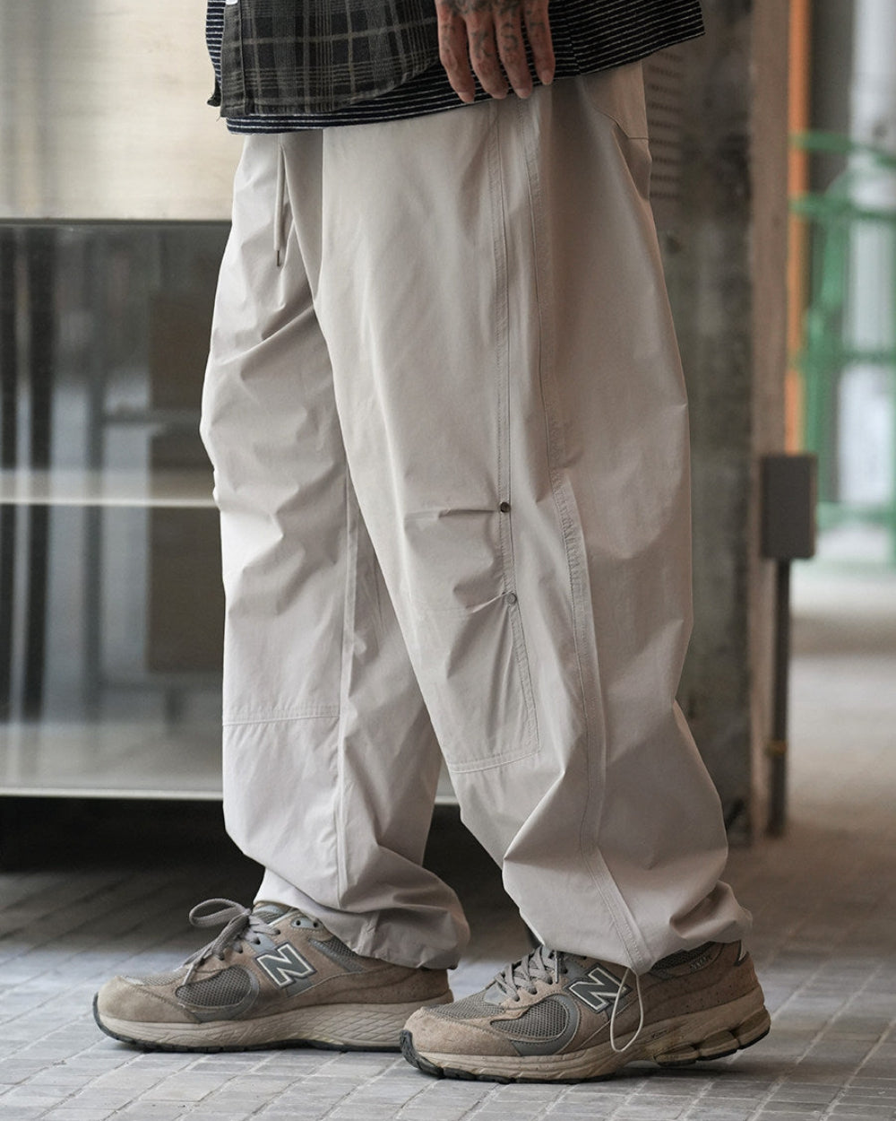 WIDE TUCK BALLOON PANTS W1639