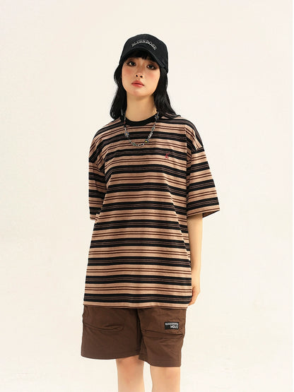 HEAVYWEIGHT STRIPE SHORT SLEEVE T-SHIRT W1264