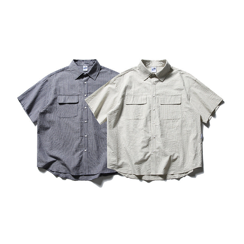 SEERCUCKER SHORT SLEEVE SHIRTS W1117