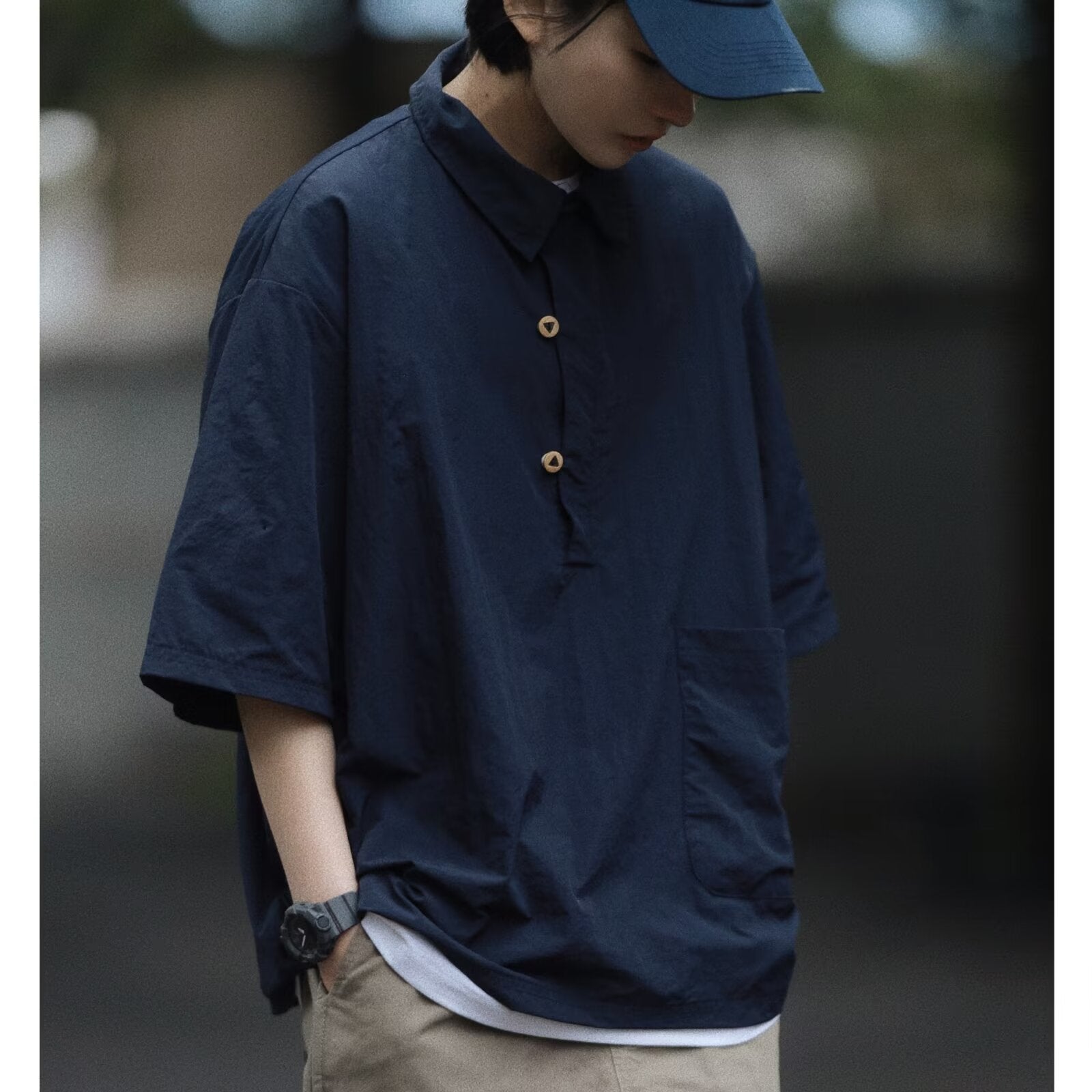 OVERSIZED POLO SHIRT W1150