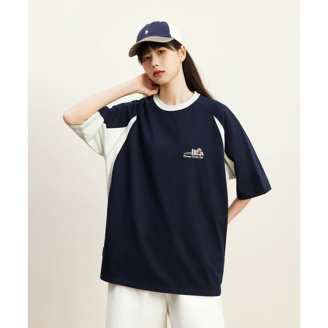 RAGLAN CONTRAST COLOR T-SHIRT W1231