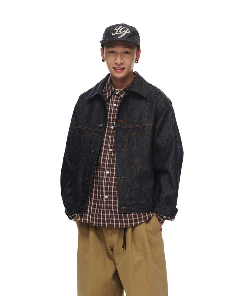 RAW INDIGO DENIM JACKET W1584