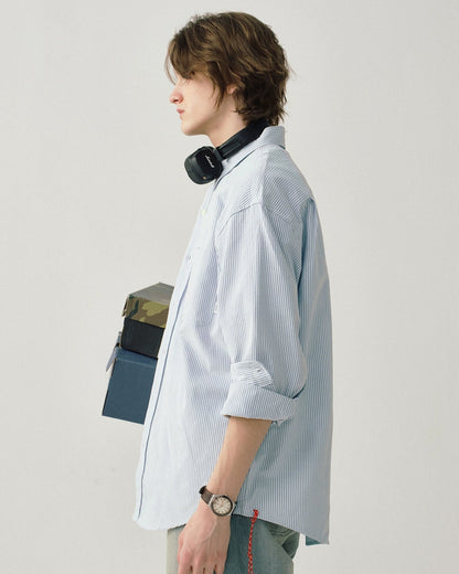 STRIPE BUTTON-DOWN SHIRTS W1477