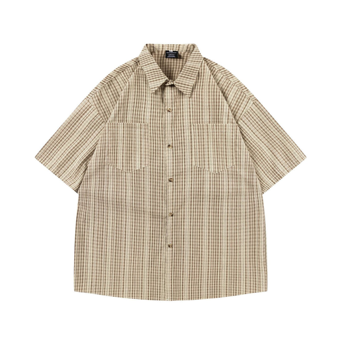 CHECK SHORT-SLEEVE SHIRT W1045