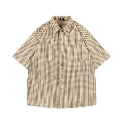 CHECK SHORT-SLEEVE SHIRT W1045