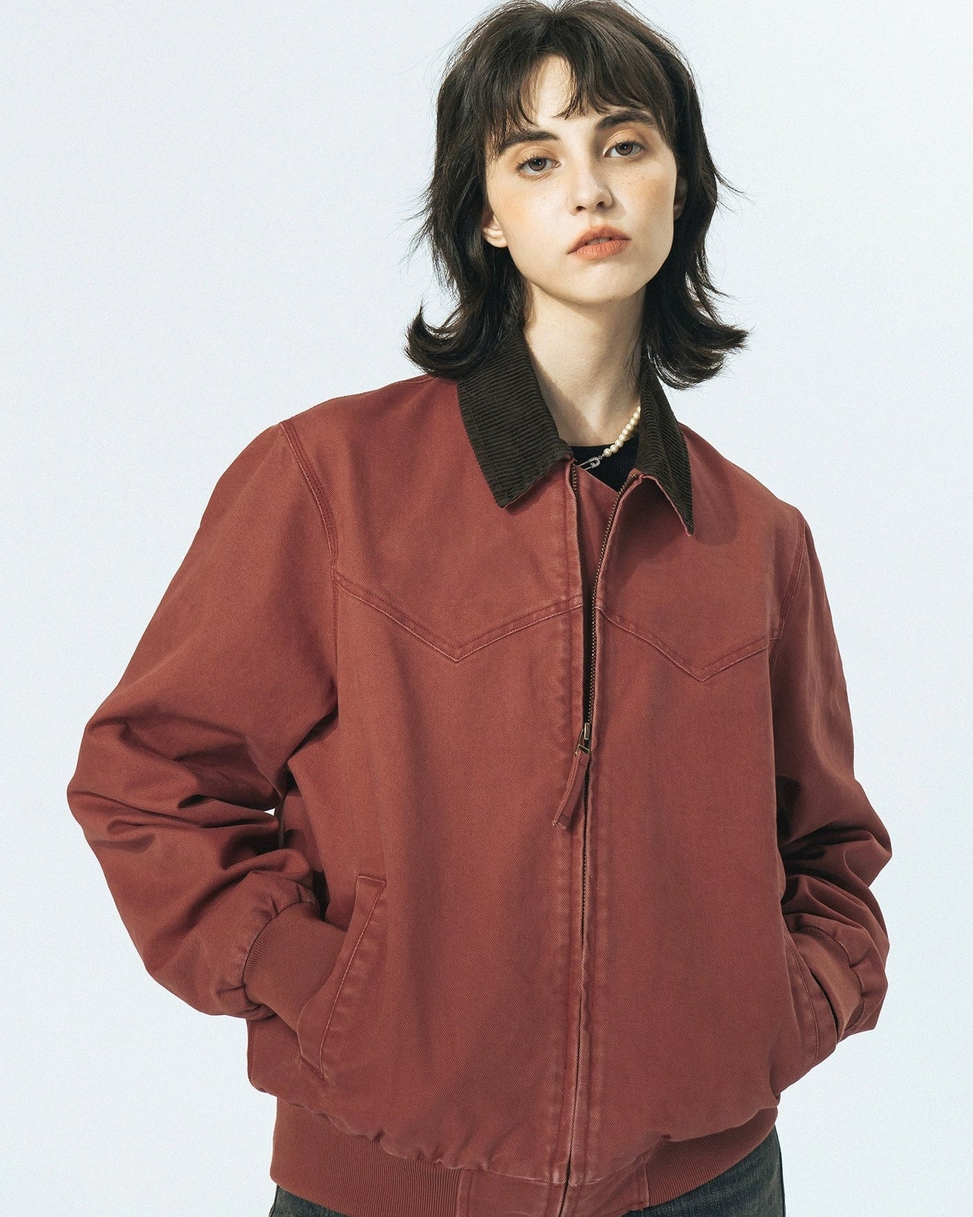 COTTON CORDUROY COLLAR JACKET W1519