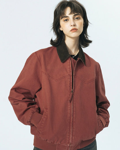 COTTON CORDUROY COLLAR JACKET W1519