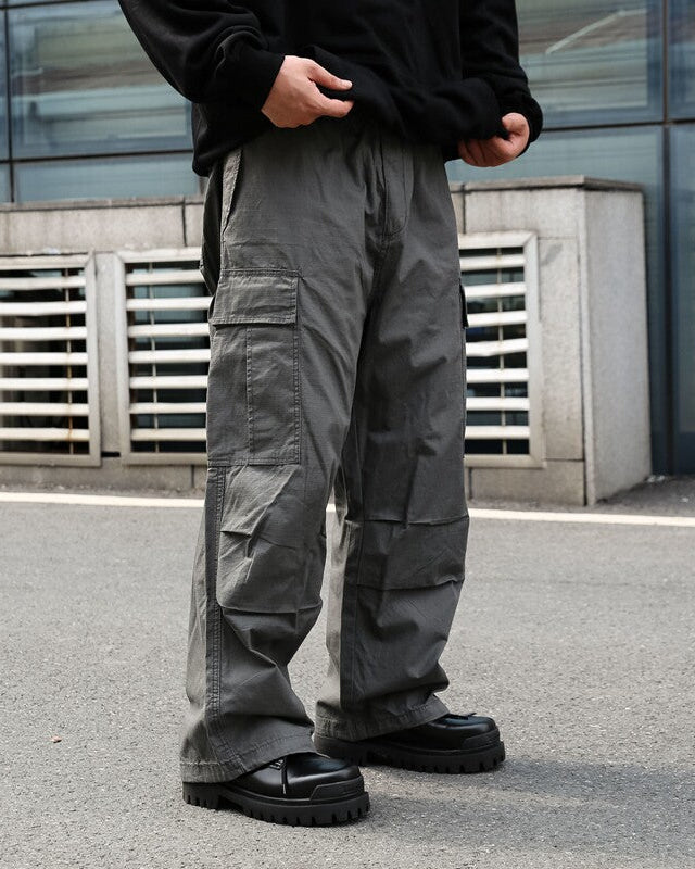 WIDE RIPSTOP CARGO PANTS W1618
